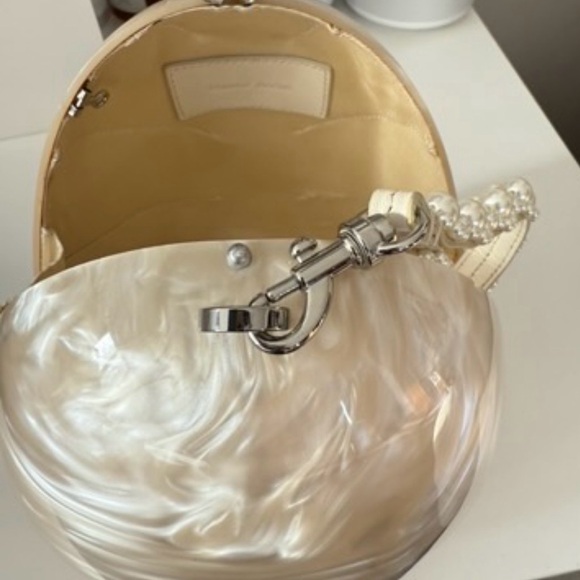 Simone Rocha Handheld Pearl and Perspex Egg Bag - Picture 4 of 9